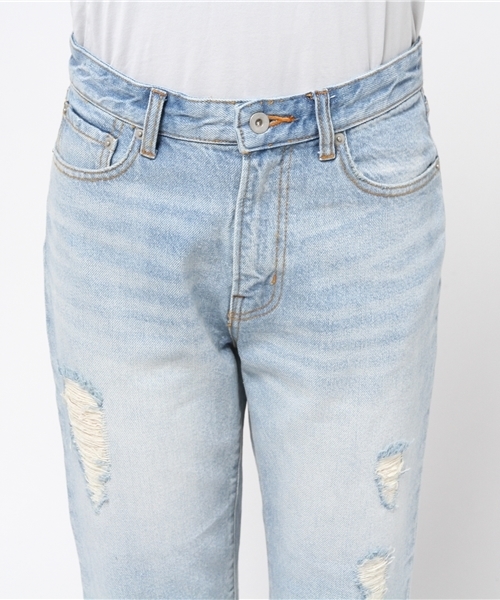 DouDou(ドゥドゥ)の「【DouDou】クラッシュワイドデニムパンツ(デニムパンツ・レディース・ホワイト/ブルー・36/38)」の9枚目の写真