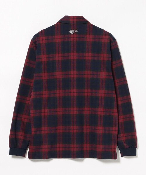 BEAMS GOLF(ビームスゴルフ)の「ORANGE LABEL / チェック ロングスリーブ ポロシャツ(ポロシャツ・メンズ・グリーン/ワイン・S/M/L/XL)」の15枚目の写真