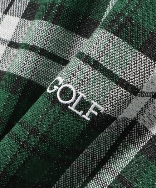 BEAMS GOLF(ビームスゴルフ)の「ORANGE LABEL / チェック ロングスリーブ ポロシャツ(ポロシャツ・メンズ・グリーン/ワイン・S/M/L/XL)」の20枚目の写真