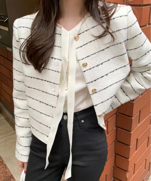 kirakiraShop(キラキラショップ)の「タイ付き エンボス ブラウス(シャツ/ブラウス・レディース・ピンク/パープル/ホワイト・FREE)」の19枚目の写真