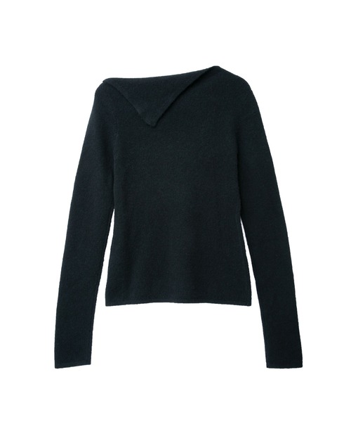 IRIS47(イリスフォーセブン)の「【IRIS 47】apex cashmere tops/エイペクス カシミヤ トップス(Tシャツ/カットソー・レディース・ブルー/ダークグレー/ブラック・FREE)」の8枚目の写真