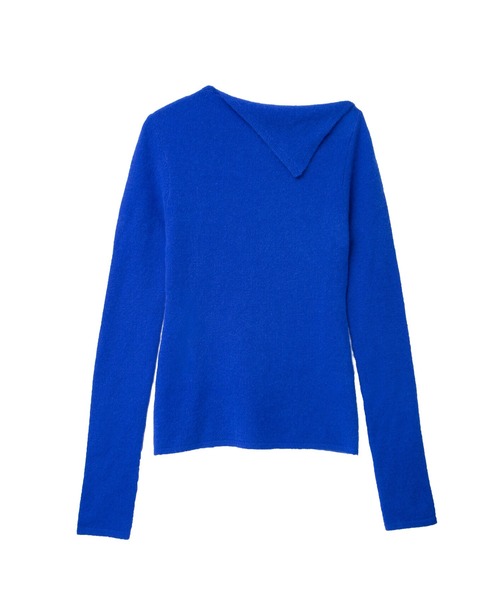 IRIS47(イリスフォーセブン)の「【IRIS 47】apex cashmere tops/エイペクス カシミヤ トップス(Tシャツ/カットソー・レディース・ブルー/ダークグレー/ブラック・FREE)」の13枚目の写真