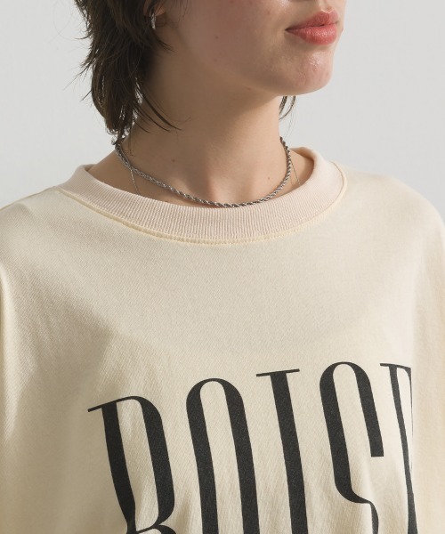 enhaut（アンオート）の「天竺編み パウダー BOISE プリント チュニック Tシャツ（Tシャツ/カットソー・レディース・ブラウン/アイボリー/グリーン/チャコールグレー・FREE）」の20枚目の写真