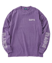 KAVU/カブー Sleeve Print LS Tee (Pigment) /スリーブプリント ロングスリーブ ピグメントTシャツ
