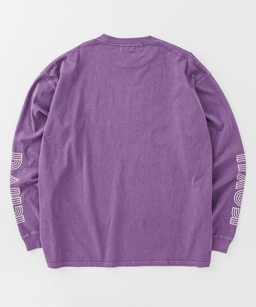 KAVU(カブー)の「KAVU/カブー Sleeve Print LS Tee (Pigment) /スリーブプリント ロングスリーブ ピグメントTシャツ(Tシャツ/カットソー・メンズ・ブラック/レッド/パープル・MEDIUM/SMALL/LARGE)」の9枚目の写真
