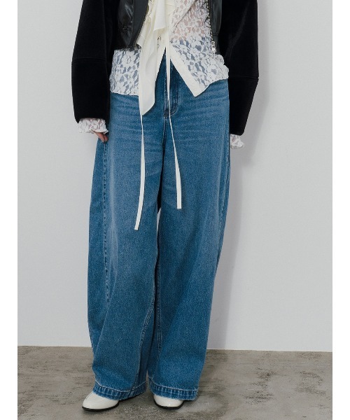 ELCHELE(エルチェレ)の「LOW WAIST EXL DENIM(デニムパンツ・レディース・インディゴブルー・26inch/25inch/24inch)」の15枚目の写真
