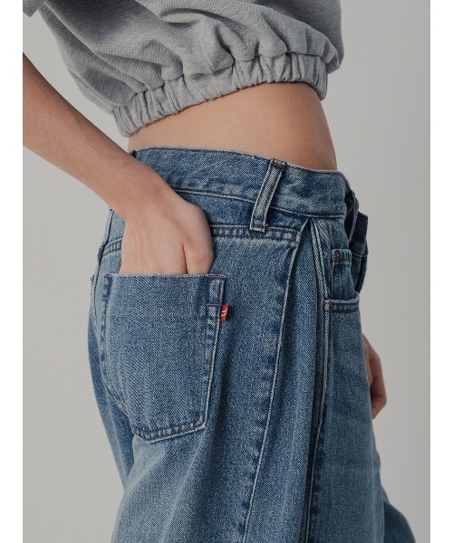 ELCHELE(エルチェレ)の「LOW WAIST EXL DENIM(デニムパンツ・レディース・インディゴブルー・26inch/25inch/24inch)」の5枚目の写真