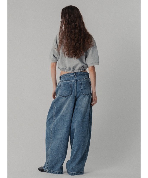 ELCHELE(エルチェレ)の「LOW WAIST EXL DENIM(デニムパンツ・レディース・インディゴブルー・26inch/25inch/24inch)」の10枚目の写真