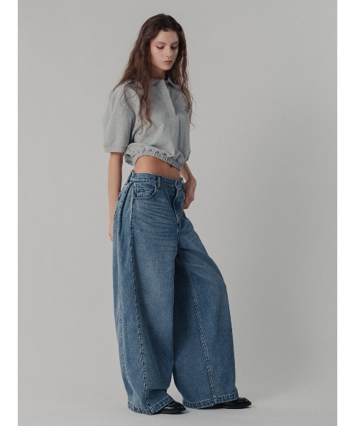 ELCHELE(エルチェレ)の「LOW WAIST EXL DENIM(デニムパンツ・レディース・インディゴブルー・26inch/25inch/24inch)」の9枚目の写真