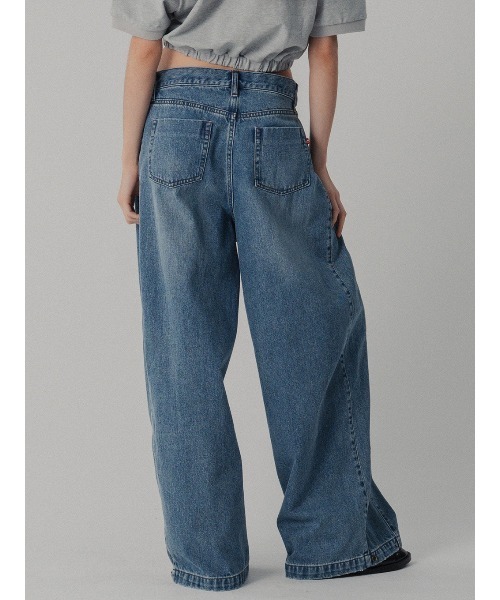 ELCHELE(エルチェレ)の「LOW WAIST EXL DENIM(デニムパンツ・レディース・インディゴブルー・26inch/25inch/24inch)」の4枚目の写真