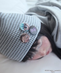 Unblend（アンブレンド）の「【Unblend】Blythe別注 オリジナル缶バッチ付き ボーダー ニットビーニー（ニットキャップ/ビーニー）」