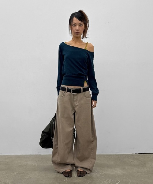 BLACKUP（ブラックアップ）の「[MADE] ラッチワイドコットンパンツ（その他パンツ・レディース・ブラック/ベージュ・SMALL/MEDIUM/LARGE）」の21枚目の写真