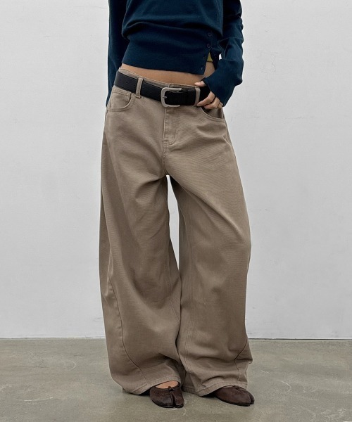 BLACKUP（ブラックアップ）の「[MADE] ラッチワイドコットンパンツ（その他パンツ・レディース・ブラック/ベージュ・SMALL/MEDIUM/LARGE）」の14枚目の写真