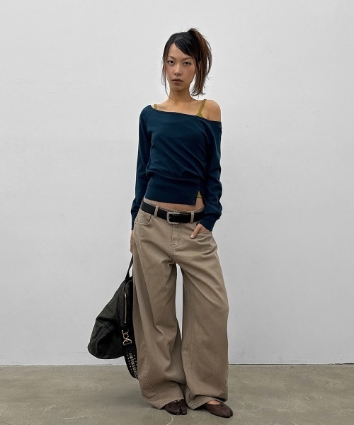 BLACKUP（ブラックアップ）の「[MADE] ラッチワイドコットンパンツ（その他パンツ・レディース・ブラック/ベージュ・SMALL/MEDIUM/LARGE）」の22枚目の写真