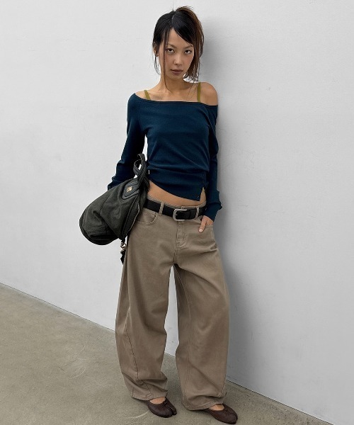BLACKUP（ブラックアップ）の「[MADE] ラッチワイドコットンパンツ（その他パンツ・レディース・ブラック/ベージュ・SMALL/MEDIUM/LARGE）」の20枚目の写真