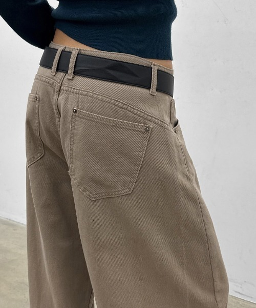 BLACKUP（ブラックアップ）の「[MADE] ラッチワイドコットンパンツ（その他パンツ・レディース・ブラック/ベージュ・SMALL/MEDIUM/LARGE）」の15枚目の写真
