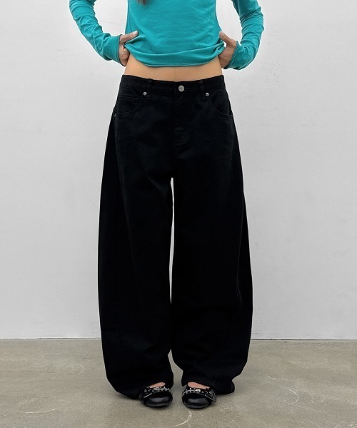 BLACKUP（ブラックアップ）の「[MADE] ラッチワイドコットンパンツ（その他パンツ・レディース・ブラック/ベージュ・SMALL/MEDIUM/LARGE）」の10枚目の写真