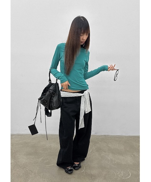 BLACKUP（ブラックアップ）の「[MADE] ラッチワイドコットンパンツ（その他パンツ・レディース・ブラック/ベージュ・SMALL/MEDIUM/LARGE）」の18枚目の写真
