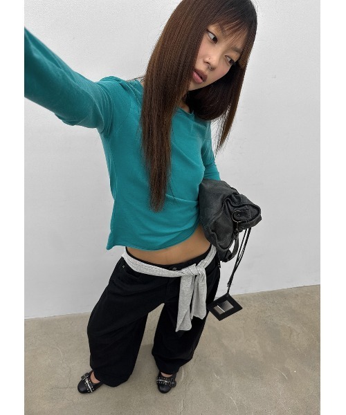 BLACKUP（ブラックアップ）の「[MADE] ラッチワイドコットンパンツ（その他パンツ・レディース・ブラック/ベージュ・SMALL/MEDIUM/LARGE）」の16枚目の写真