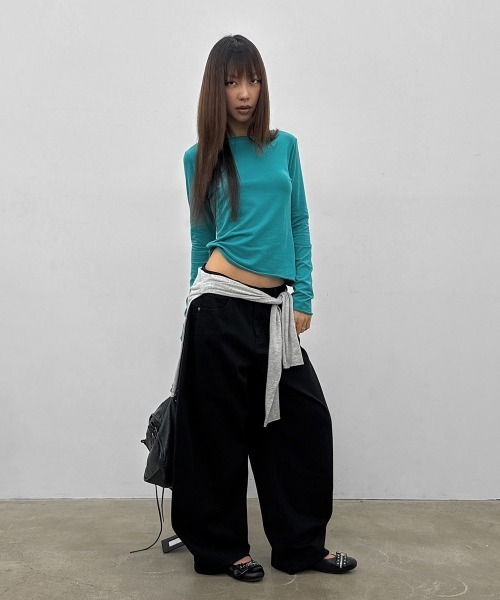 BLACKUP（ブラックアップ）の「[MADE] ラッチワイドコットンパンツ（その他パンツ・レディース・ブラック/ベージュ・SMALL/MEDIUM/LARGE）」の19枚目の写真