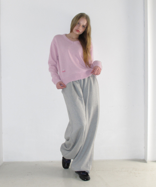 RONRON（ロンロン）の「DAILY SOFT V NECK KNIT PINK（ニット/セーター・レディース・その他・FREE）」の4枚目の写真