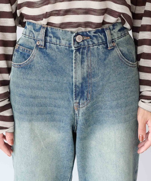 gossara(ゴサラ)の「【gossara 脚長効果あり◎】セミフレアデニムパンツ(デニムパンツ・レディース・ブルー系その他/ライトブルー・SMALL/MEDIUM)」の8枚目の写真