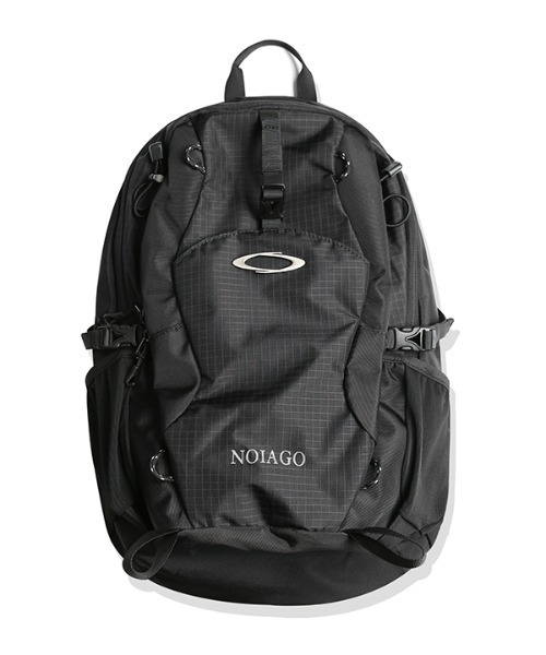 NOIAGO(ノイアゴ)の「◇NOIAGO◇ブランド直輸入正規品/ナイロン製デイリーバックパック nylon daily backbpack(バックパック/リュック・レディース・ブラック/ライトグレー・FREE)」の7枚目の写真