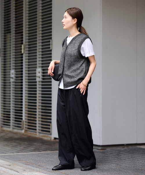 FRAMeWORK(フレームワーク)の「アルパカMIXシアー2WAY VEST(ニット/セーター・レディース・ブラウン/チャコールグレー/ベージュ・FREE)」の5枚目の写真