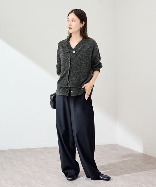 FRAMeWORK(フレームワーク)の「アルパカMIXシアー2WAY VEST(ニット/セーター・レディース・ブラウン/チャコールグレー/ベージュ・FREE)」の12枚目の写真