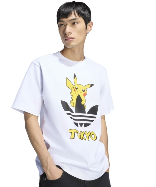 adidas(アディダス)の「adidas POKEMON TEE TOKYO3 / アディダス ポケモン T 東京3(Tシャツ/カットソー・メンズ・ホワイト・XL/L/M/S/3XL/XXL)」の2枚目の写真