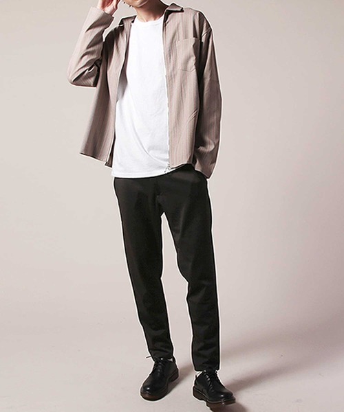 SHISKY（シスキー）の「ストレッチテーパードパンツ（スラックス・メンズ・ブラック/グレー/チャコール/キャメル・LL/L/M）」の10枚目の写真