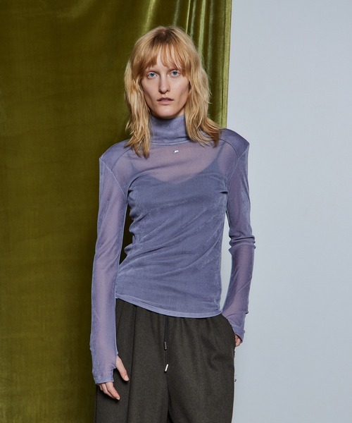 MAISON SPECIAL(メゾンスペシャル)の「【26WINTER PRE-ORDER】2WAY Velour Top/2WAYベロアTOP(Tシャツ/カットソー・レディース・ホワイト/ブラック/ブラウン/グレー/ライム・FREE)」の3枚目の写真