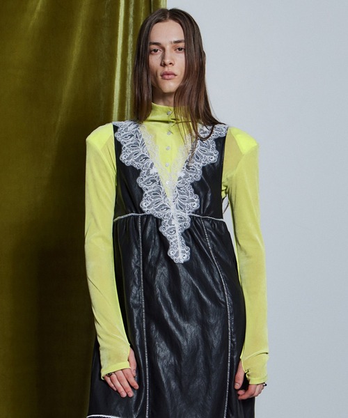 MAISON SPECIAL(メゾンスペシャル)の「【26WINTER PRE-ORDER】2WAY Velour Top/2WAYベロアTOP(Tシャツ/カットソー・レディース・ホワイト/ブラック/ブラウン/グレー/ライム・FREE)」の5枚目の写真
