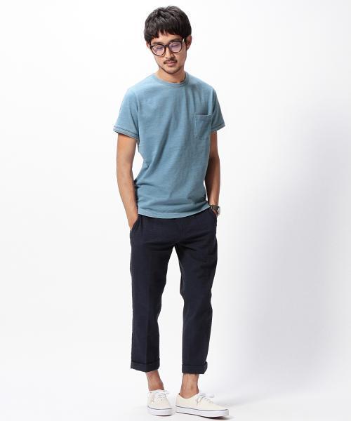 BEAMS(ビームス)の「BEAMS / インディゴ染め Tee(Tシャツ/カットソー・メンズ・ネイビー/サックスブルー・SMALL/MEDIUM/LARGE)」の6枚目の写真