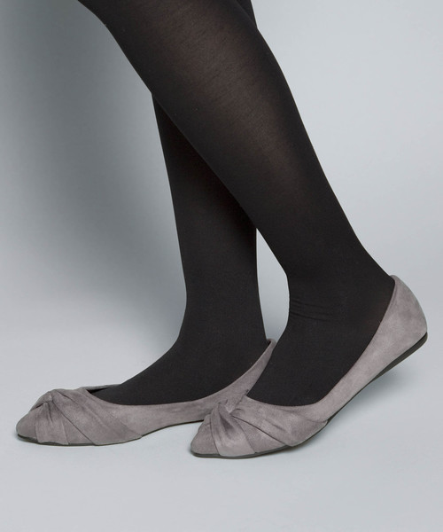PLAIN CLOTHING(プレーンクロージング)の「フラットパンプス【SELECTED FOR PLAIN CLOTHING】(パンプス・レディース・カーキ/ブラック/バーガンディー/ライトグレー/ネイビー/ダークグレー/キャメル・38/36/40/35/37/39)」の3枚目の写真