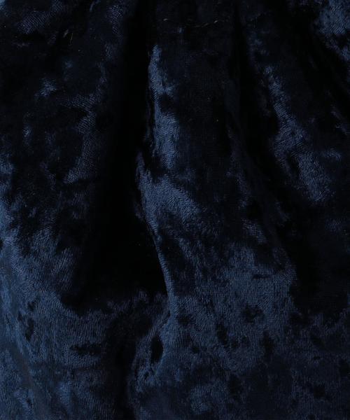 BEAUTY&YOUTH UNITED ARROWS（ビューティーアンドユースユナイテッドアローズ）の「＜Ls Scene＞ベルベットバッグ ◆（ハンドバッグ・レディース・ダークブラウン/ネイビー・FREE）」の6枚目の写真