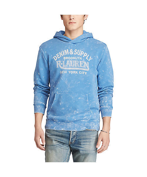 Denim & Supply Ralph Lauren（デニムアンドサプライラルフローレン）の「コットン テリー グラフィック フーディ（パーカー・メンズ・ブルー系9・LARGE/SMALL/MEDIUM/X-LARGE/X-SMALL）」の4枚目の写真