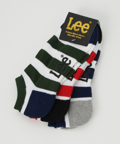 Lee リー の Lee メッシュボーダーソックス3足セット ソックス 靴下 Wear