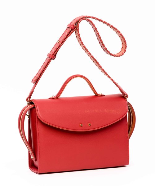 Laugoa（ラウゴア）の「【LAUGOA】トップハンドル2wayショルダー　Camila /0173-11012   （ショルダーバッグ・レディース・ワインレッド/ブラック/キャメル・FREE）」の4枚目の写真