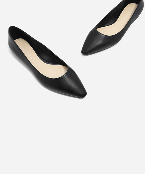 CHARLES & KEITH(チャールズ & キース)の「ポインテッドバレリーナパンプス / POINTED BALLERINA PUMPS(バレエシューズ・レディース・ネイビー/ブラック/シルバー・23.5cm/23cm/24.5cm)」の20枚目の写真