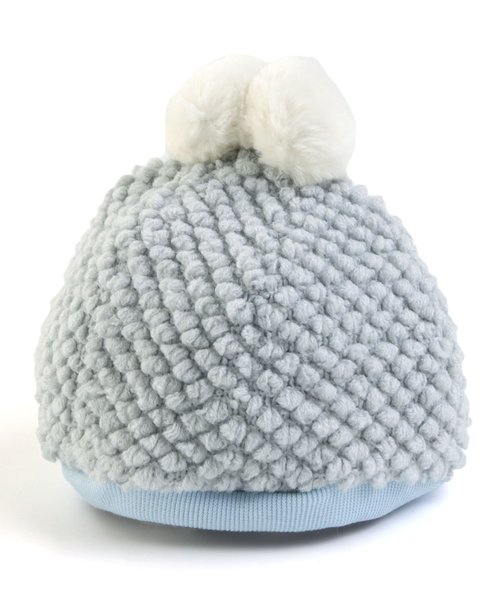 apres les cours（アプレレクール）の「ポコポコニットベレー帽（その他ベビー用品・キッズ・グレー/サックスブルー・46/48）」の2枚目の写真