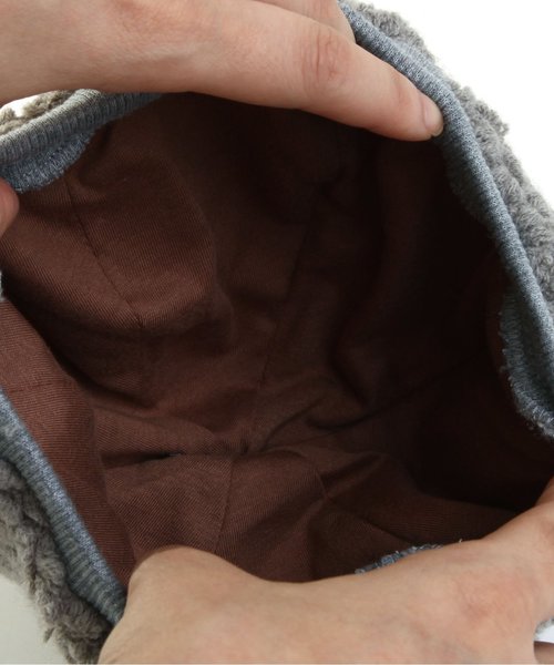 apres les cours（アプレレクール）の「ポコポコニットベレー帽（その他ベビー用品・キッズ・グレー/サックスブルー・46/48）」の8枚目の写真