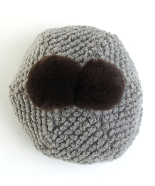 apres les cours（アプレレクール）の「ポコポコニットベレー帽（その他ベビー用品・キッズ・グレー/サックスブルー・46/48）」の11枚目の写真