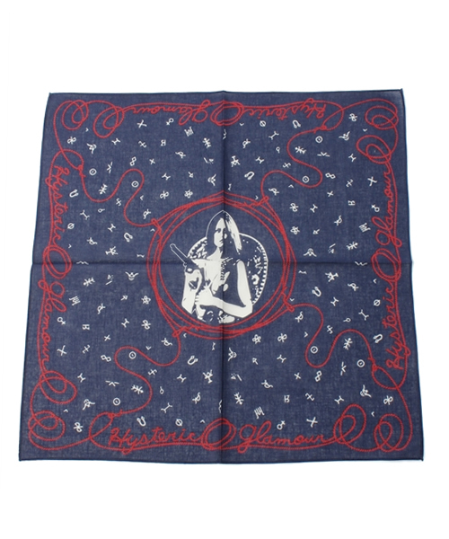 HYSTERIC GLAMOUR（ヒステリックグラマー）の「ROPE柄 バンダナ（バンダナ/スカーフ・レディース・レッド系その他/ネイビー/チャコールグレー・FREE）」の3枚目の写真