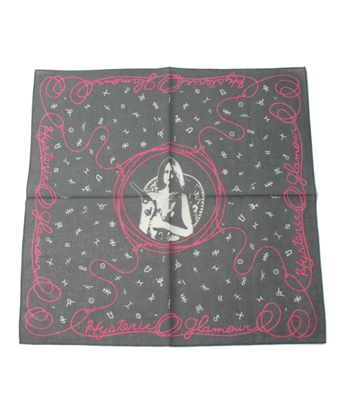 HYSTERIC GLAMOUR（ヒステリックグラマー）の「ROPE柄 バンダナ（バンダナ/スカーフ・レディース・レッド系その他/ネイビー/チャコールグレー・FREE）」の2枚目の写真