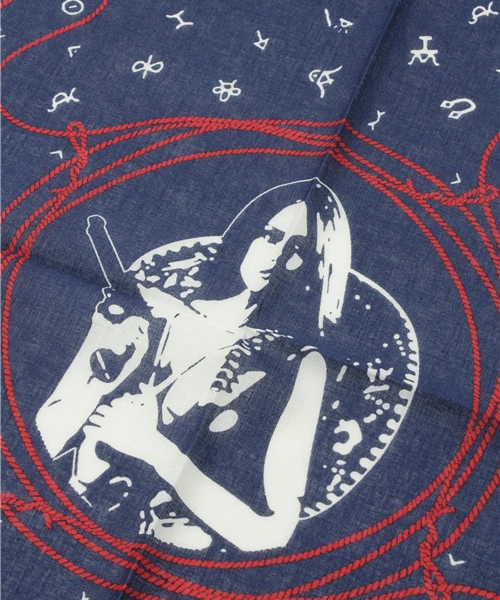 HYSTERIC GLAMOUR（ヒステリックグラマー）の「ROPE柄 バンダナ（バンダナ/スカーフ・レディース・レッド系その他/ネイビー/チャコールグレー・FREE）」の5枚目の写真