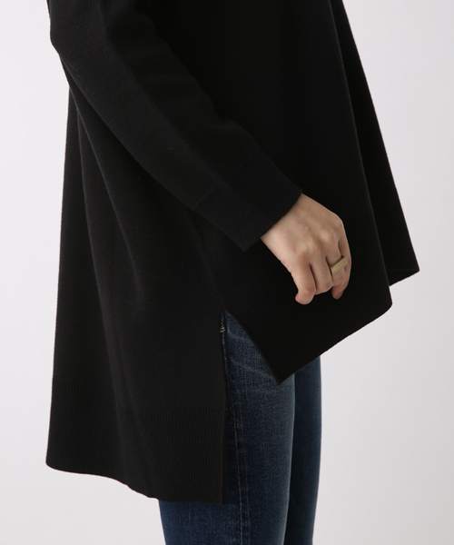 AZUL by moussy（アズールバイマウジー）の「スウェッタBIG BODYチュニックKNIT PO（ニット/セーター・レディース・イエロー系その他/ブラック/トップグレー/ネイビー・MEDIUM/SMALL）」の5枚目の写真