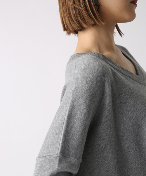 AZUL by moussy（アズールバイマウジー）の「スウェッタBIG BODYチュニックKNIT PO（ニット/セーター・レディース・イエロー系その他/ブラック/トップグレー/ネイビー・MEDIUM/SMALL）」の8枚目の写真