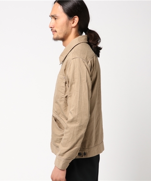 GREEN BOWL（グリーンボウル）の「GREEN BOWL Chino Cloth Full Zip Jacket/グリーンボウルチノクロスフルジップジャケット（ブルゾン・メンズ・ベージュ・40/38/36）」の5枚目の写真