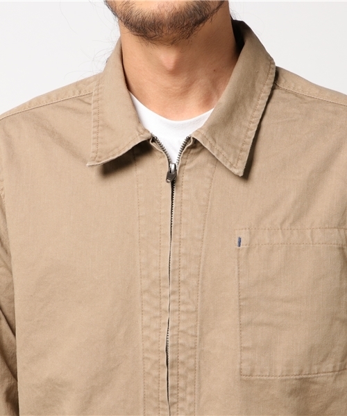 GREEN BOWL（グリーンボウル）の「GREEN BOWL Chino Cloth Full Zip Jacket/グリーンボウルチノクロスフルジップジャケット（ブルゾン・メンズ・ベージュ・40/38/36）」の7枚目の写真